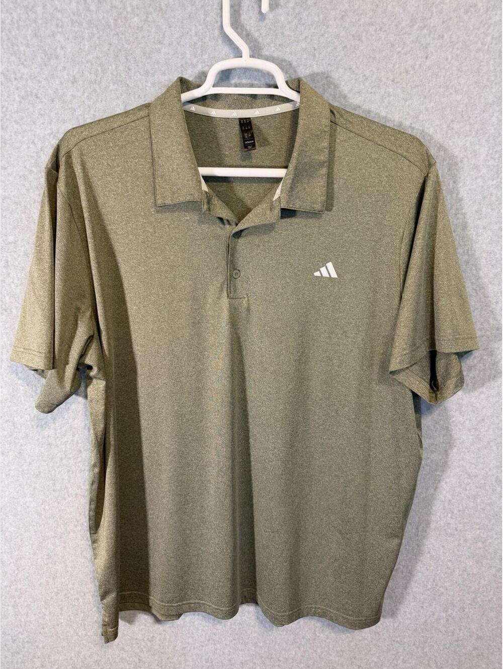 Adidas Men’s Polo Golf Shirt/ Gray Size 2XL